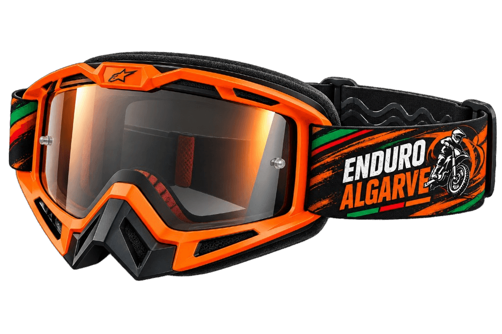 Enduro Algarve branded goggles